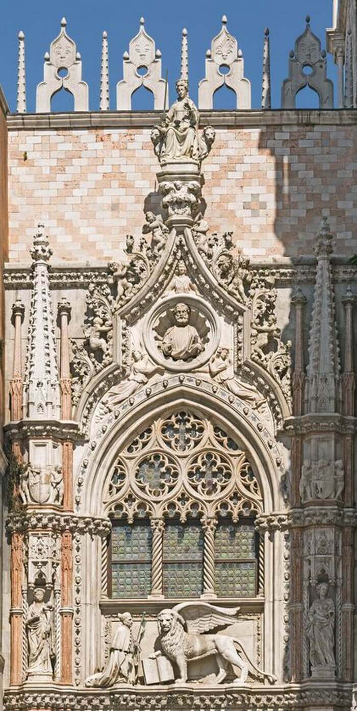 Porta della Carta in Venice in Istrian Stone
