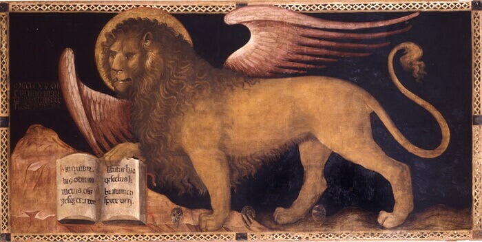 Leone di San Marco - opera di Jacobello Del Fiore, Palazzo Ducale - Venezia