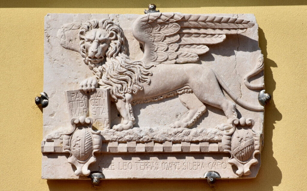 What is the famous inscription in the Book of the Lion of San Marco ...