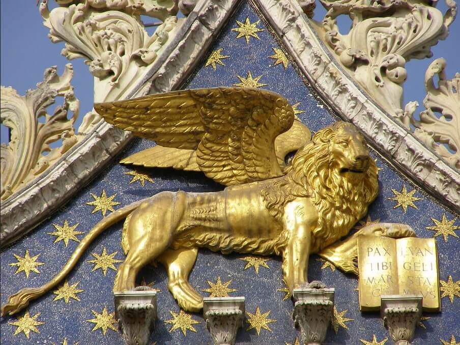 winged golden lion - Basilica of saint mark